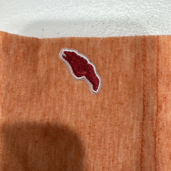 Kennebunkport Spell Out Mens Orange T-Shirt Size L Short Sleeve Tee by League - Picture 7 of 9